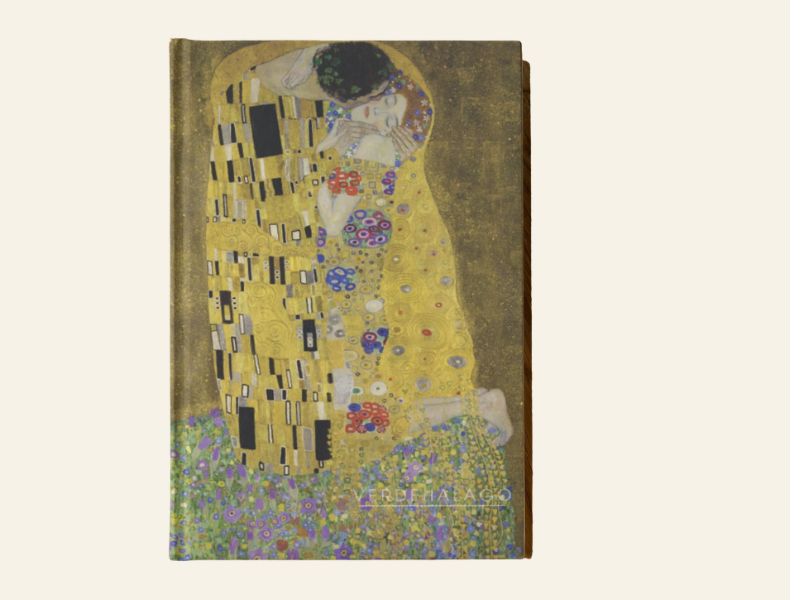 Libreta artesanal El beso Klimt